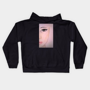 Half Face Beauty Kids Hoodie